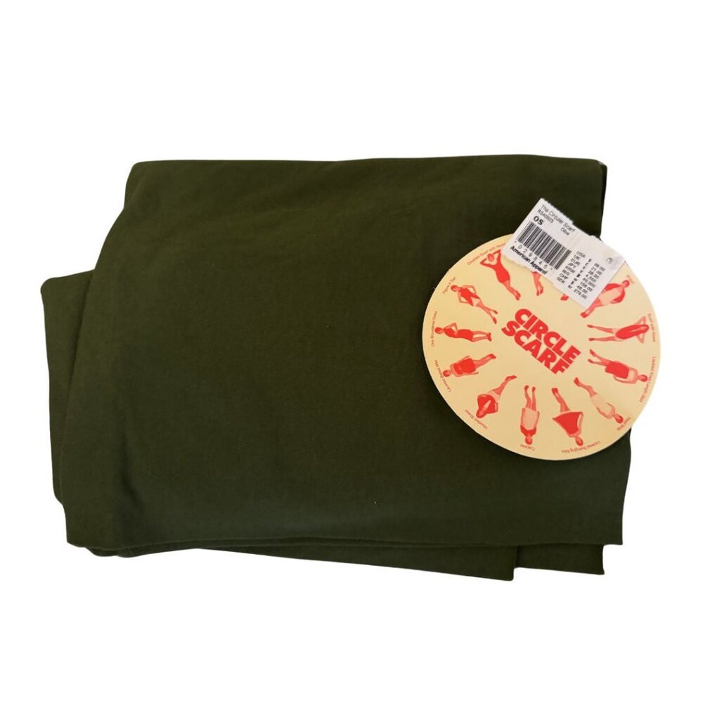 Iconic American Apparel Circle Scarf in Olive NWT